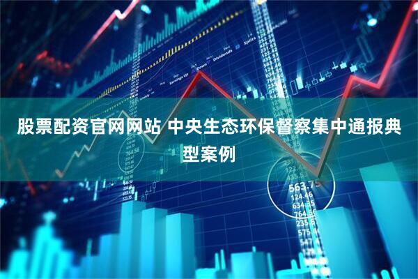 股票配资官网网站 中央生态环保督察集中通报典型案例